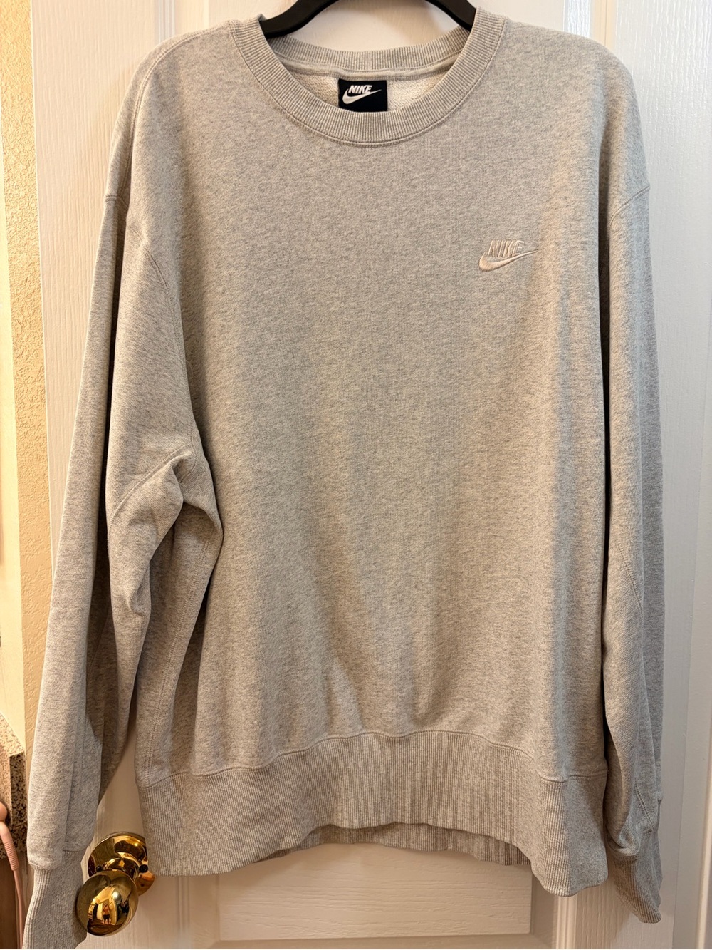 Nike Light Grey Crewneck Sweatshirt